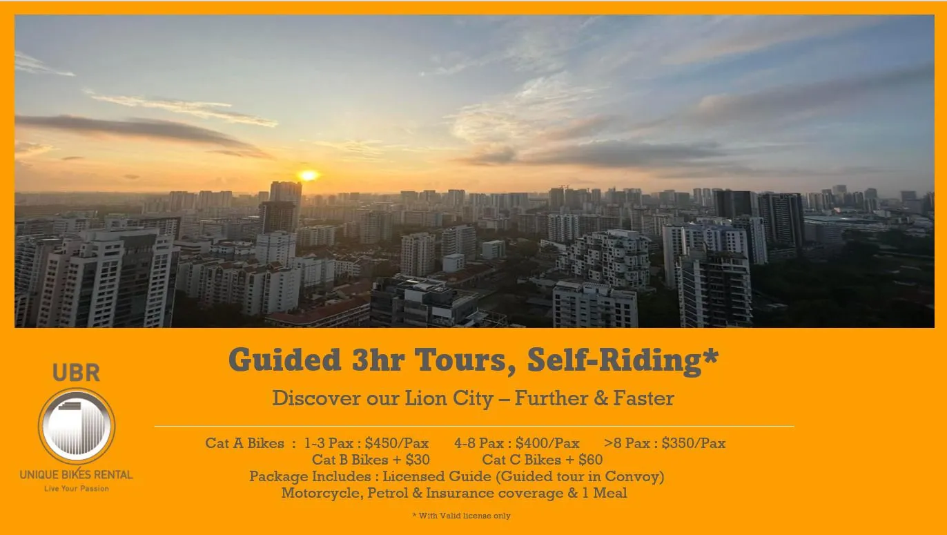 Guided 3 Hours Tours Self-Riding - Unique Bikes Rental (UBR)