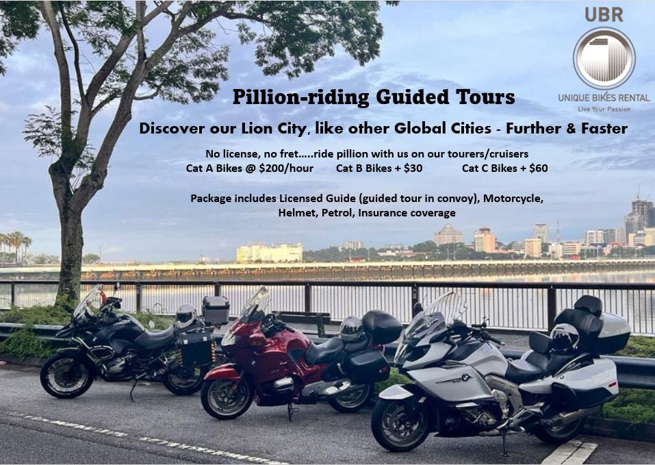 Unique Bikes Rental (UBR) Pillion-riding Guided Tours