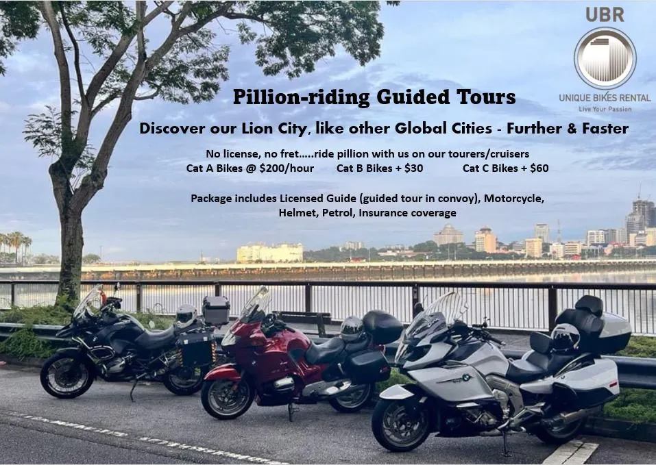 Pillion-riding Guided Tours - Unique Bikes Rental (UBR)